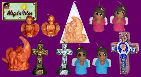 Velas en forma de Figuras Religiosas